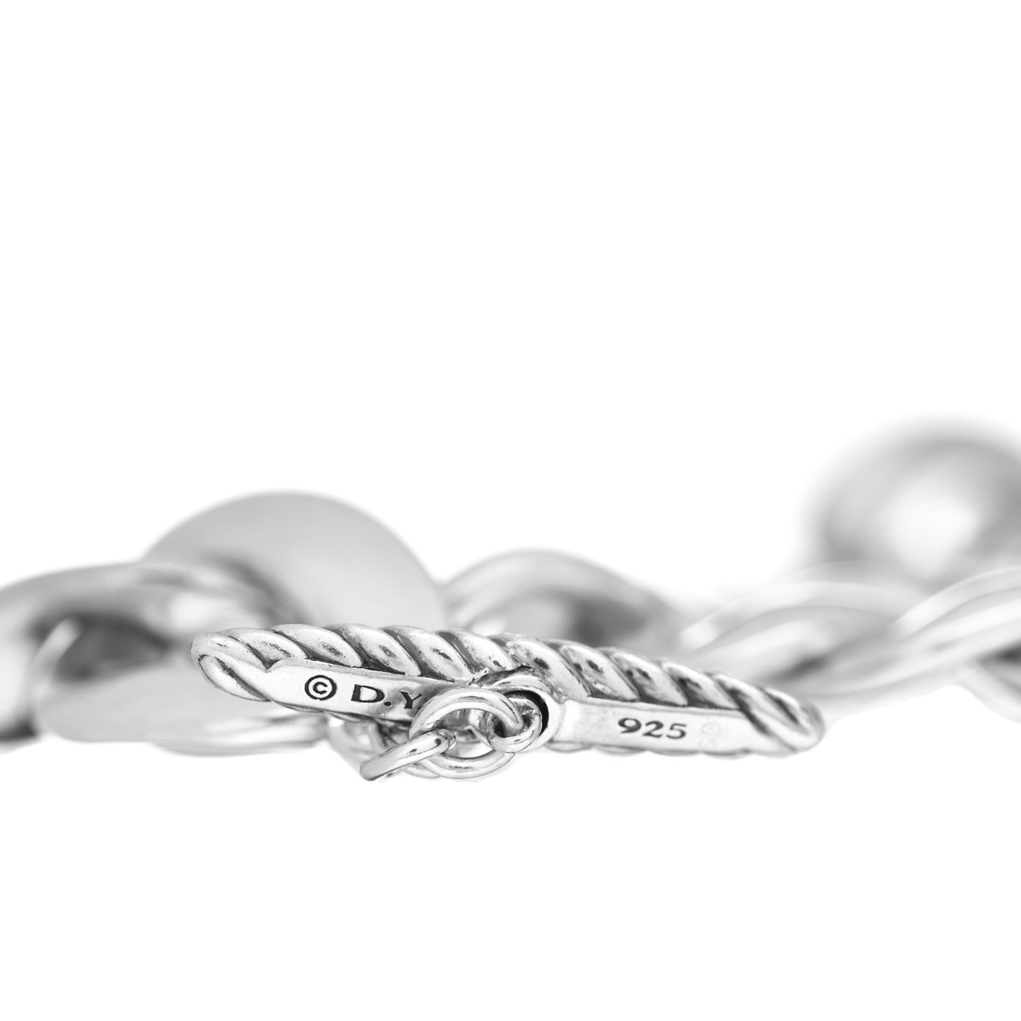 Sterling Silver Black Diamond Large Cordelia Curb Link Bracelet