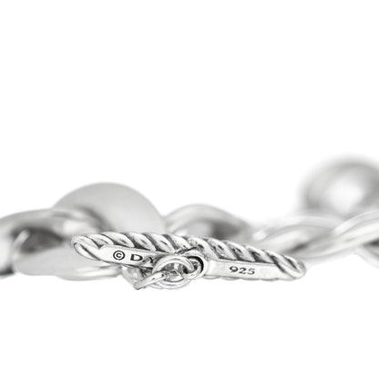 David Yurman Sterling Silver Black Diamond Large Cordelia Curb Link Bracelet 4 of 4