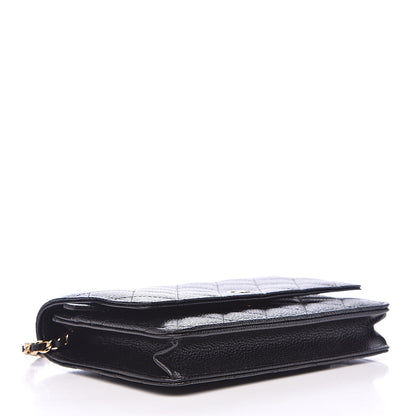 Chanel Caviar Quilted Wallet On Chain WOC Black 4 of 11