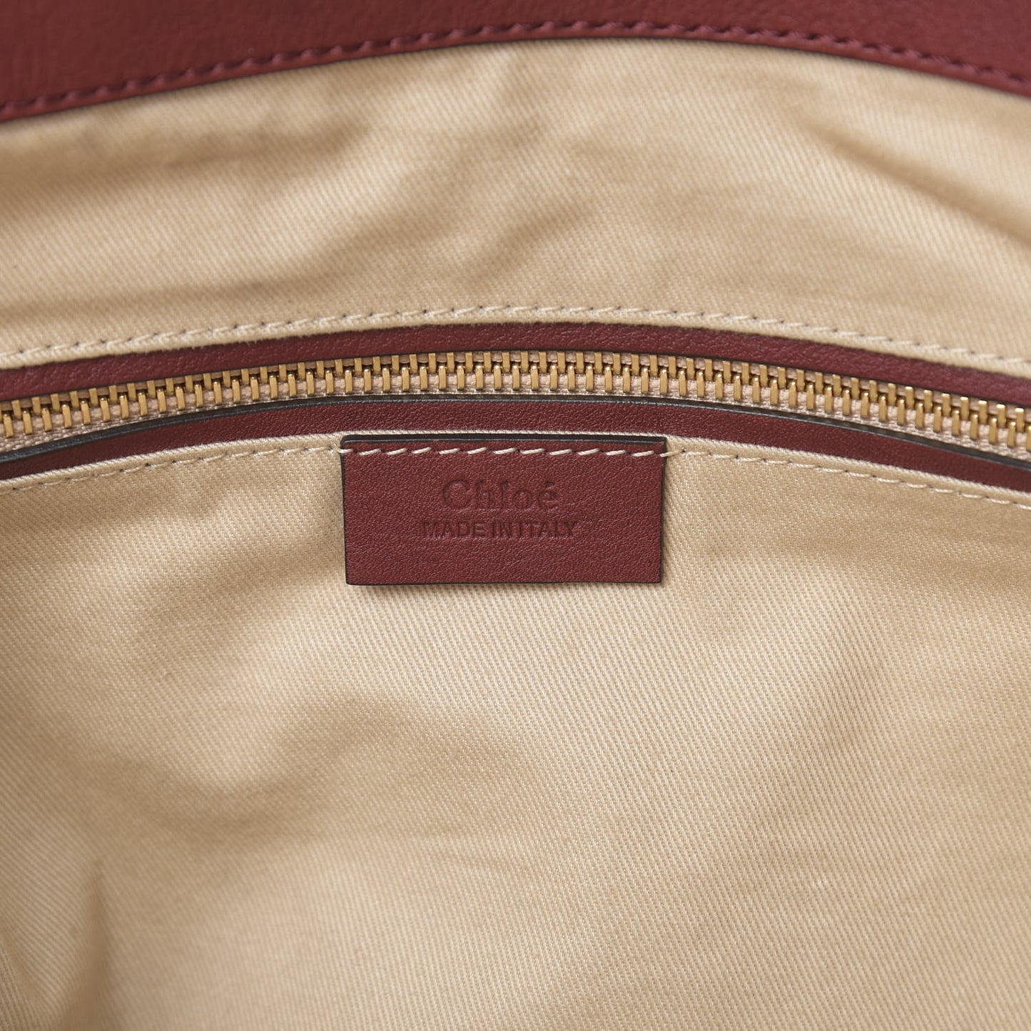 Grained Calfskin Suede Satchel Red
