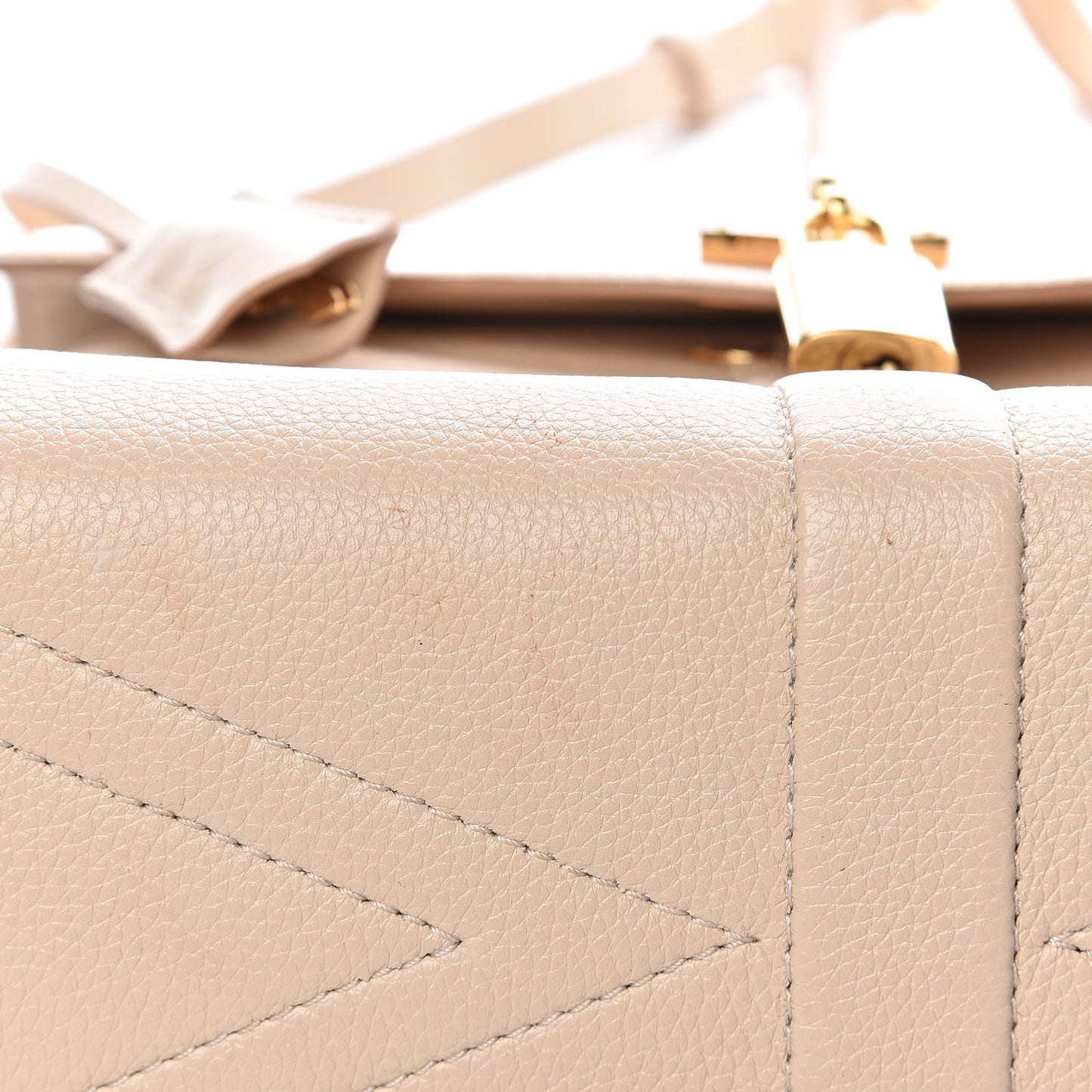 Grained Smooth Calfskin Rose Des Vents PM Creme