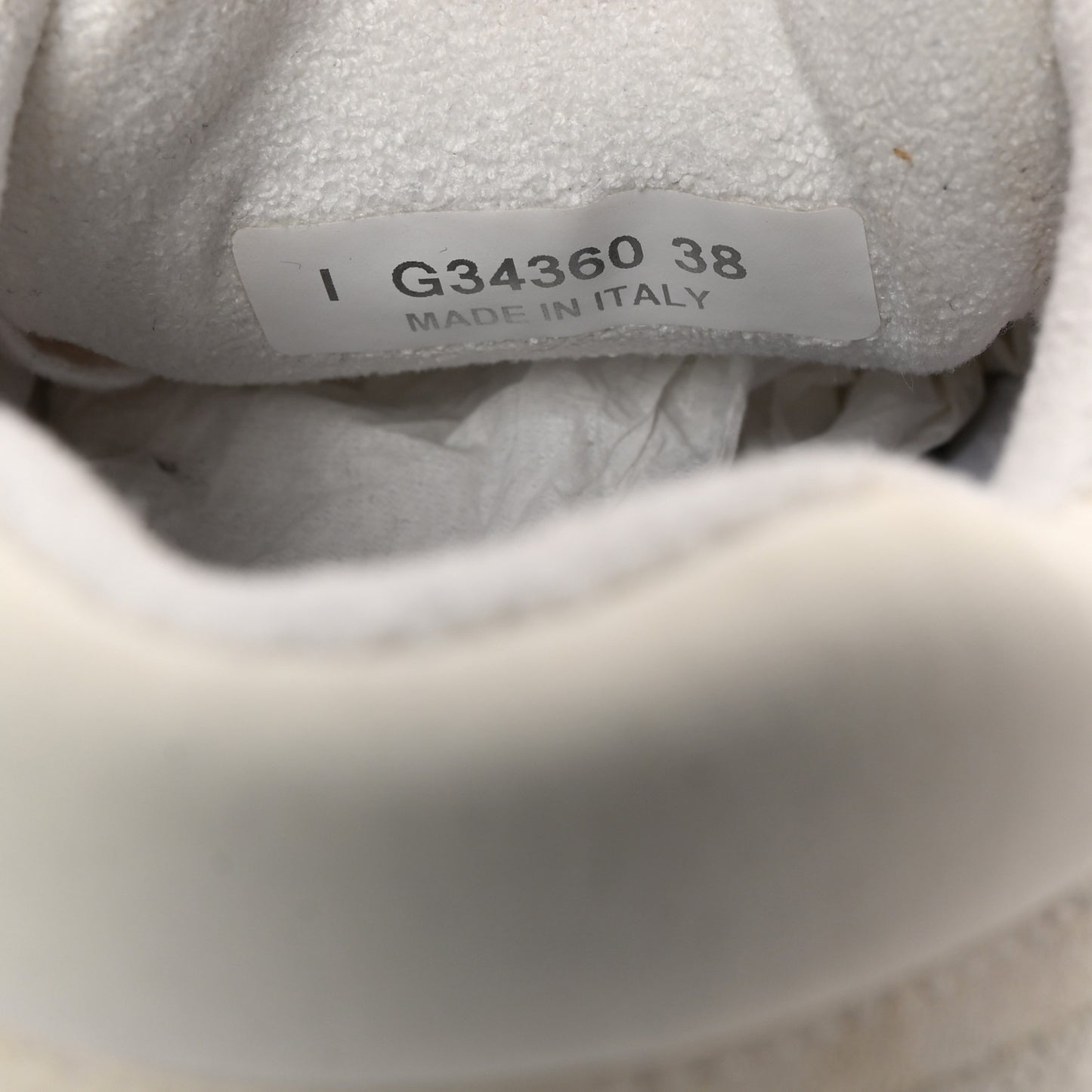 Suede Calfskin Fabric CC Sneakers 38 White