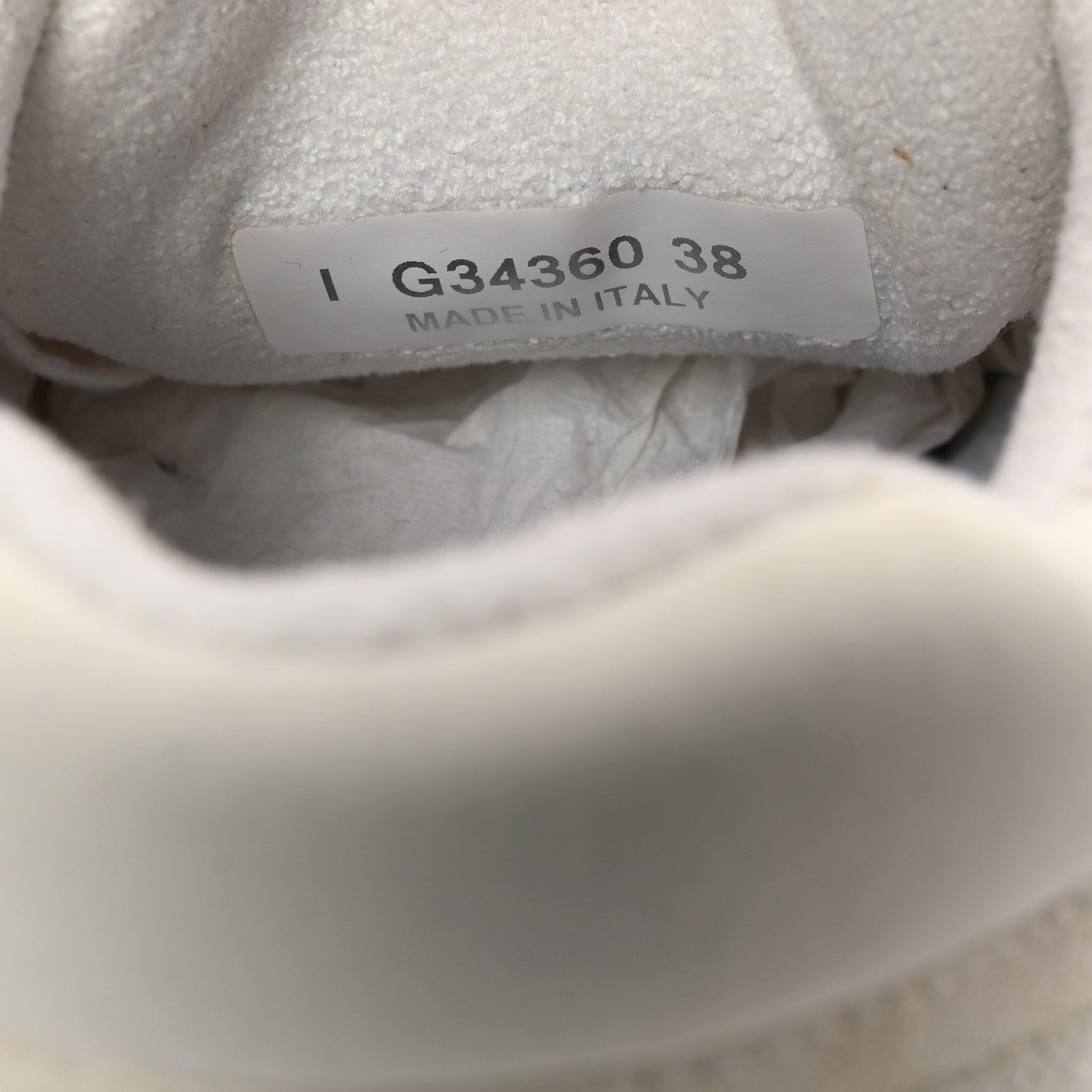 Chanel Suede Calfskin Fabric CC Sneakers 38 White 9 of 9