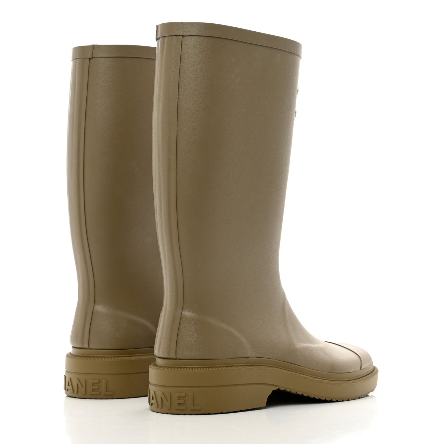 Caoutchouk CC High Boots 36 Dark Beige