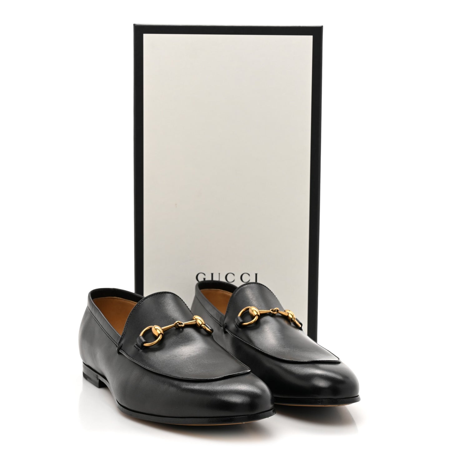 Calfskin Horsebit Mens Jordaan Loafers 8 Black