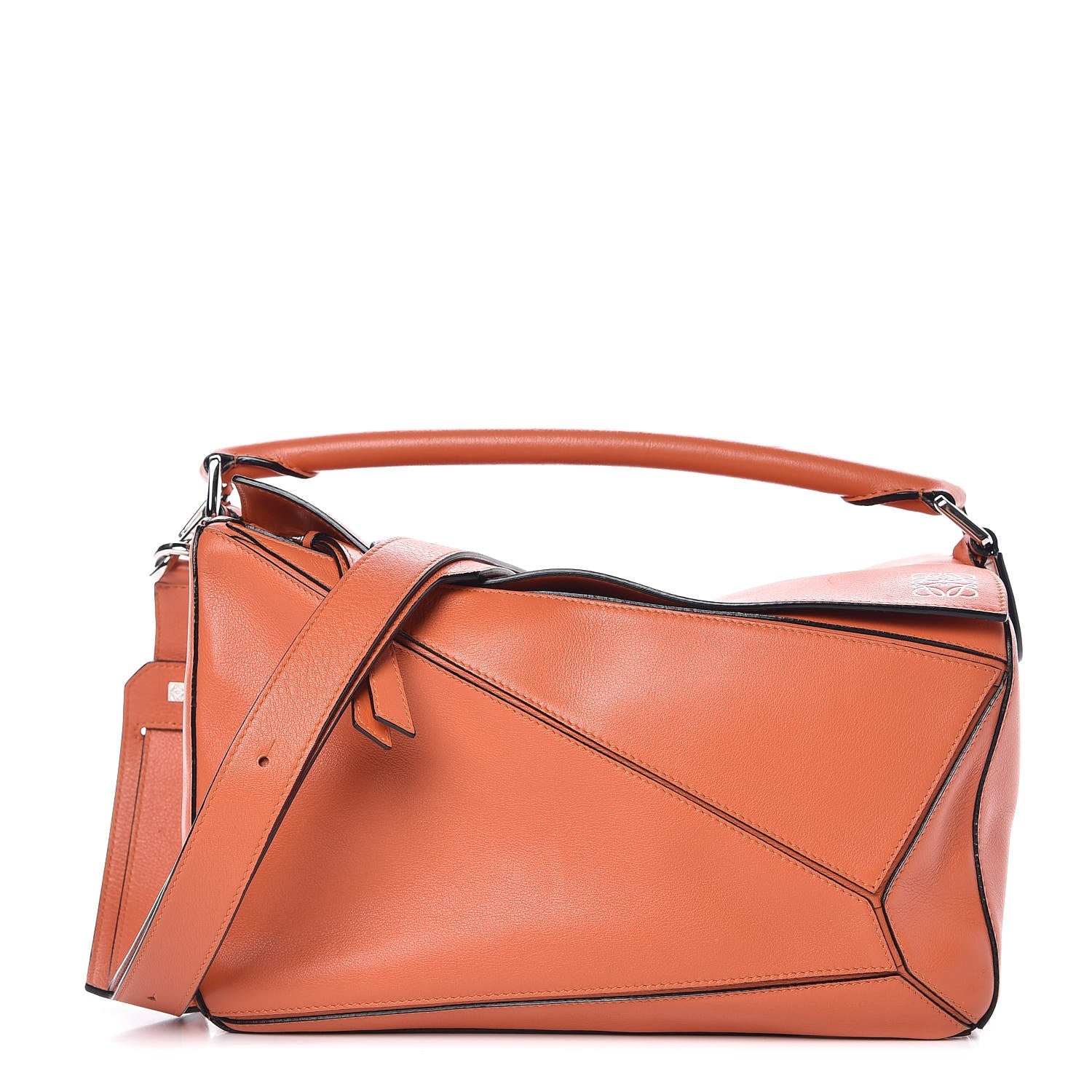 Loewe Calfskin Medium Puzzle Bag Coral 1 of 6