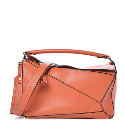Loewe Calfskin Medium Puzzle Bag Coral 1 of 6