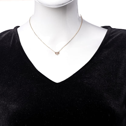 Cartier 18K Pink Gold Pink Sapphire XS Hearts and Symbols Necklace 2 of 6