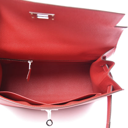 Hermes Epsom Kelly Sellier 28 Rouge Casaque 6 of 16