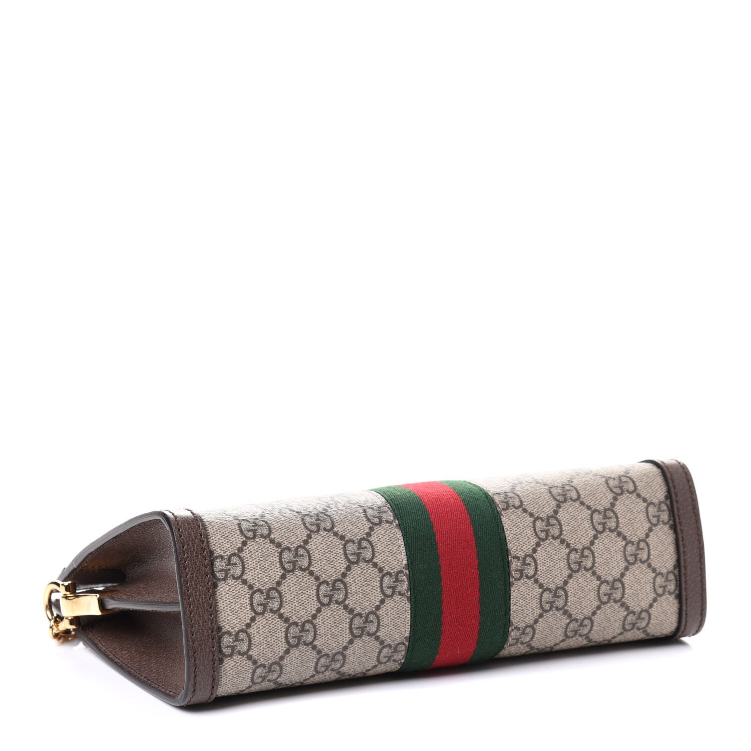 Gucci GG Supreme Monogram Web Small Ophidia Chain Shoulder Bag Brown 3 of 4