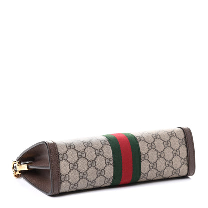 Gucci GG Supreme Monogram Web Small Ophidia Chain Shoulder Bag Brown 3 of 4