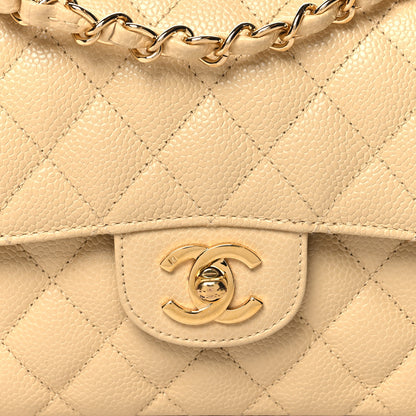 Chanel Caviar Quilted Small Double Flap Beige 8 of 12