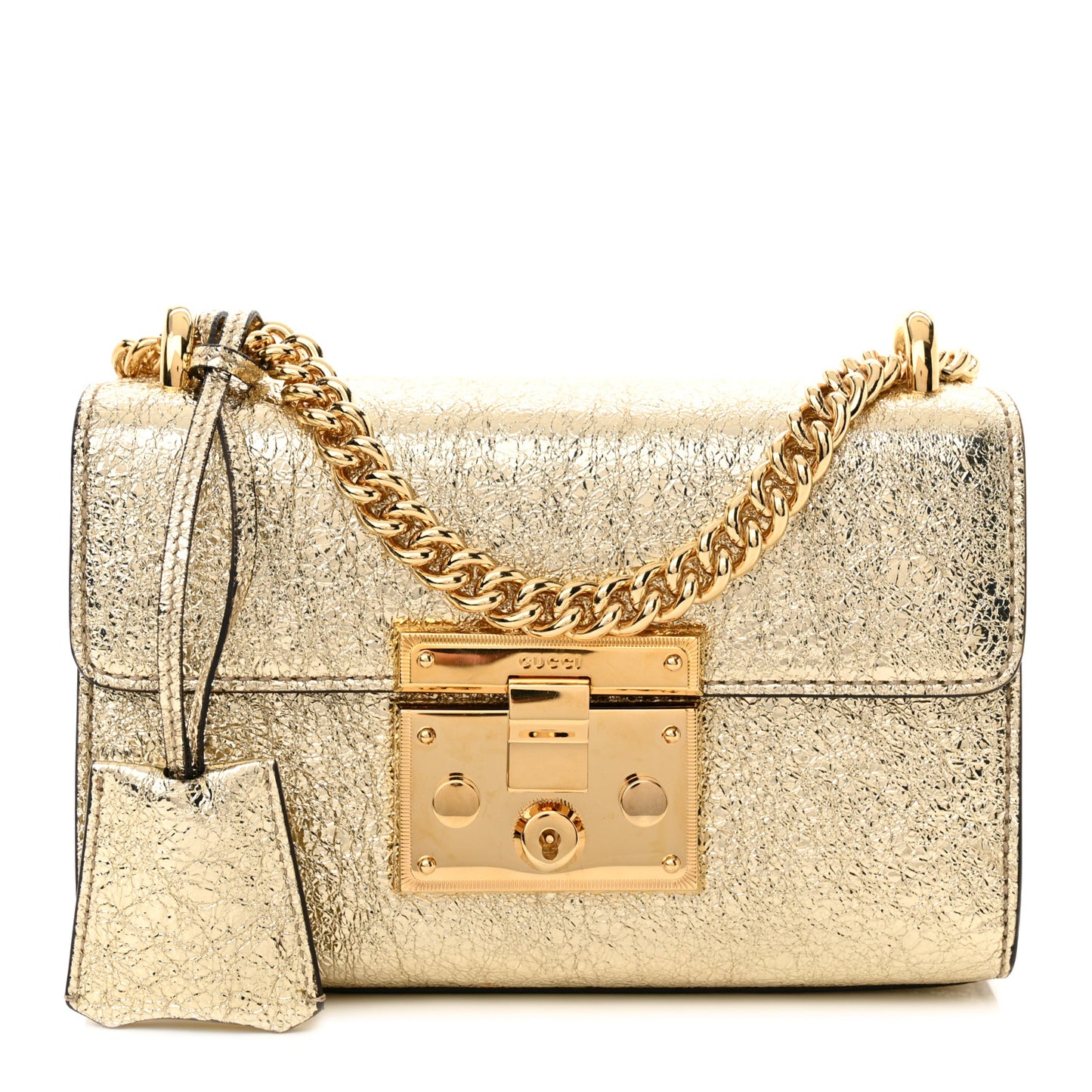 Galassia Small Padlock Shoulder Bag Platino