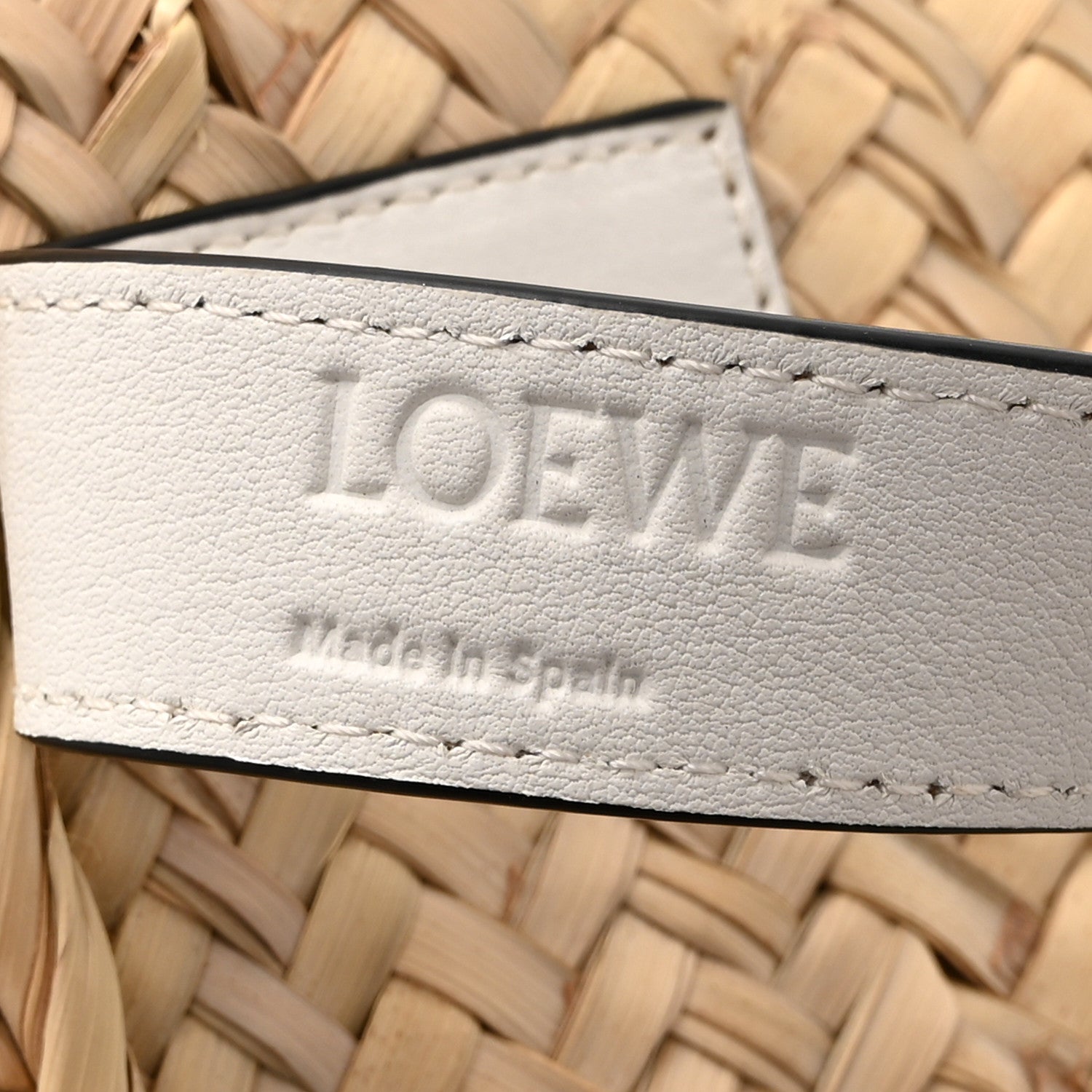 Loewe Raffia Small Basket Tote Bag Natural White 6 of 10