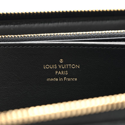 Louis Vuitton Lambskin Embossed Monogram Coussin Zippy Wallet Black 6 of 6