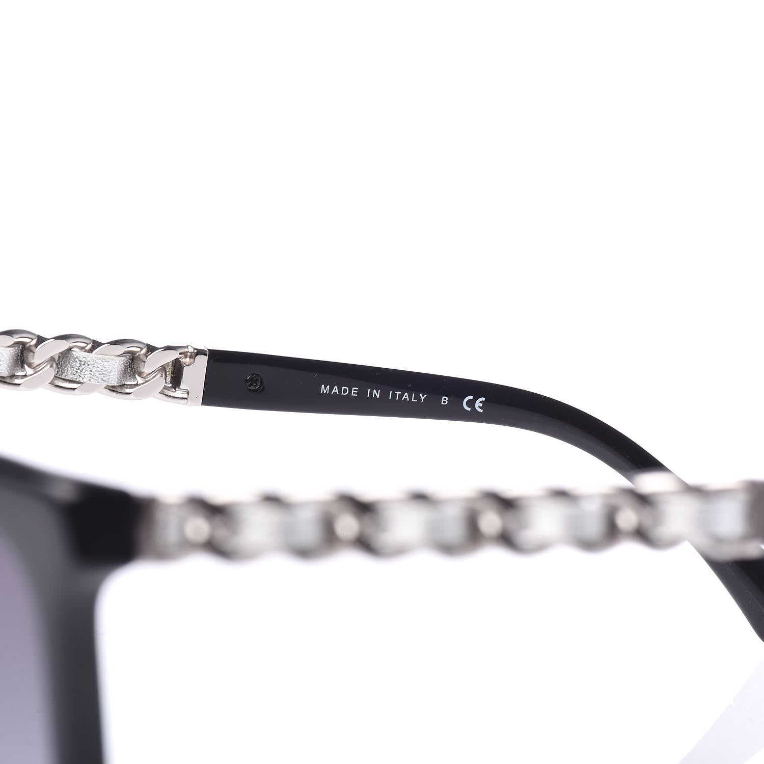 Chanel Cat Eye Chain Polarized Sunglasses 5260-Q Black 6 of 7