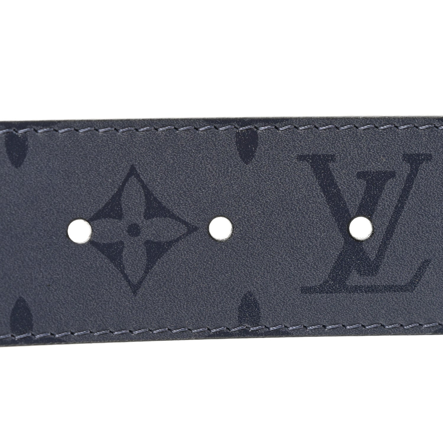 Louis Vuitton Calfskin Illusion Monogram 40mm LV Pyramide Belt 90 36 Black 4 of 5