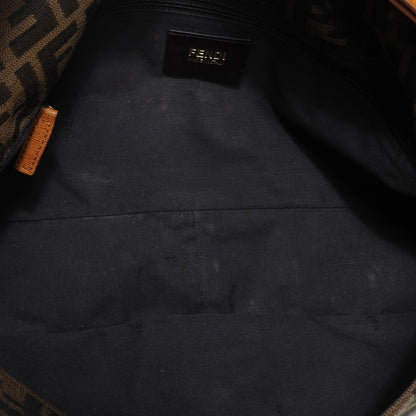Fendi Zucca Vitello Elite Messenger Baguette Tobacco Ocra 6 of 8