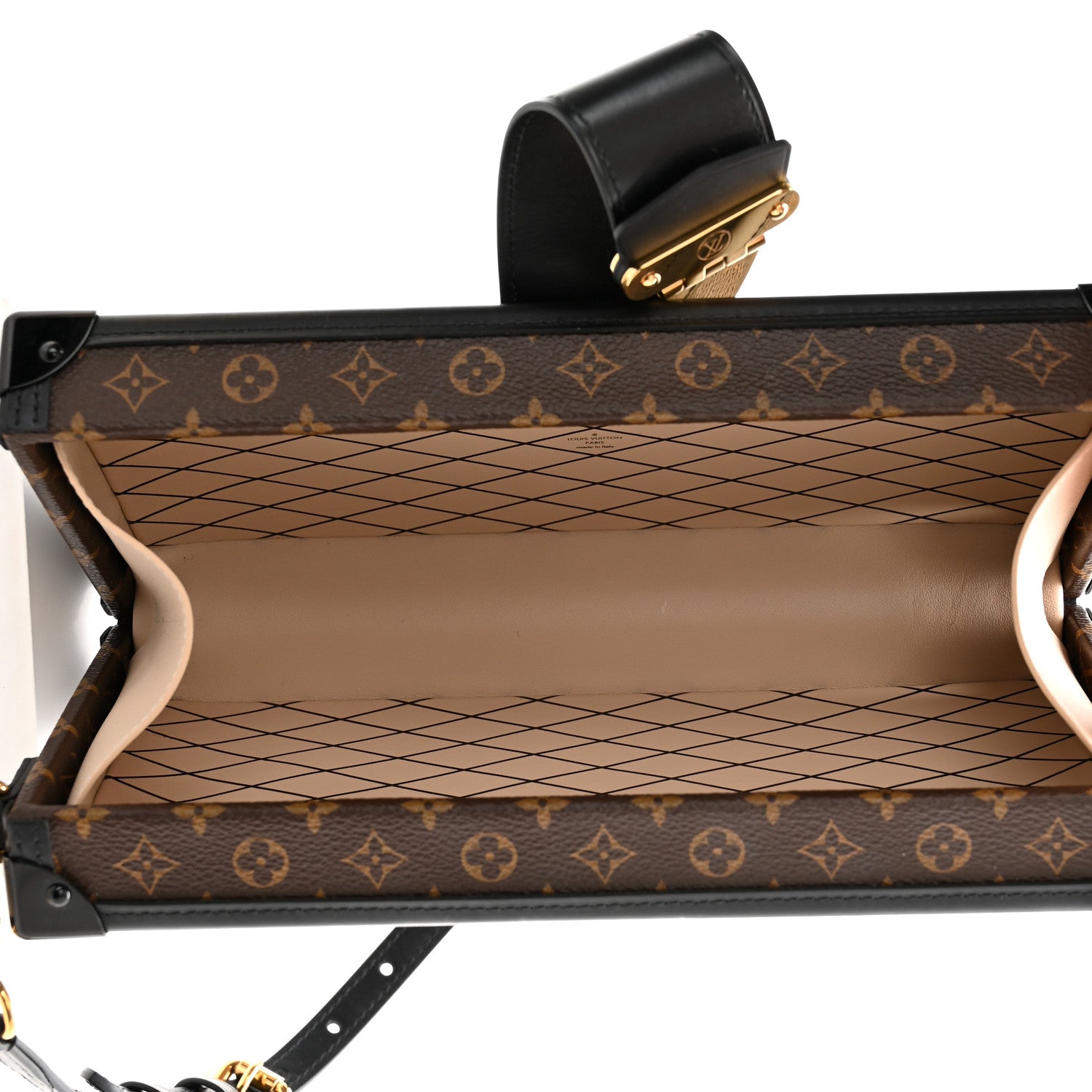 Louis Vuitton Monogram Petite Malle East West Black 5 of 9