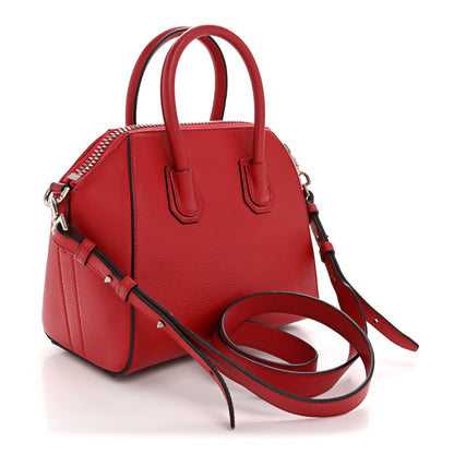 Givenchy Sugar Goatskin Mini Antigona Red 3 of 14