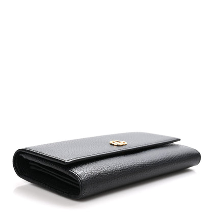 Gucci Dollar Calfskin GG Marmont Continental Wallet Black 4 of 9