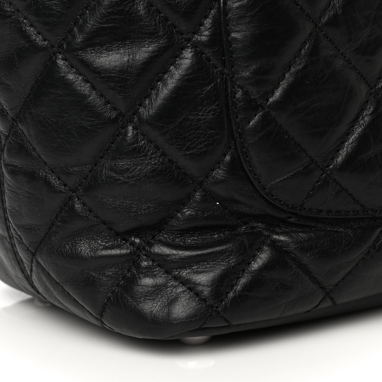 Chanel Aged Calfskin Quilted Large Cotton Club Tote Black 12 of 14