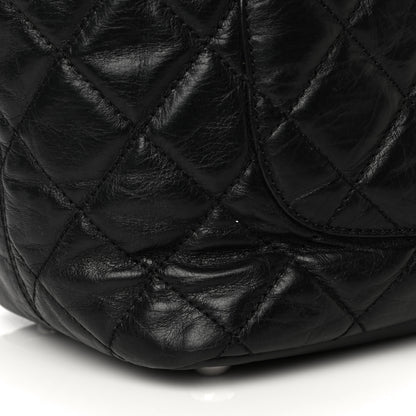 Chanel Aged Calfskin Quilted Large Cotton Club Tote Black 12 of 14