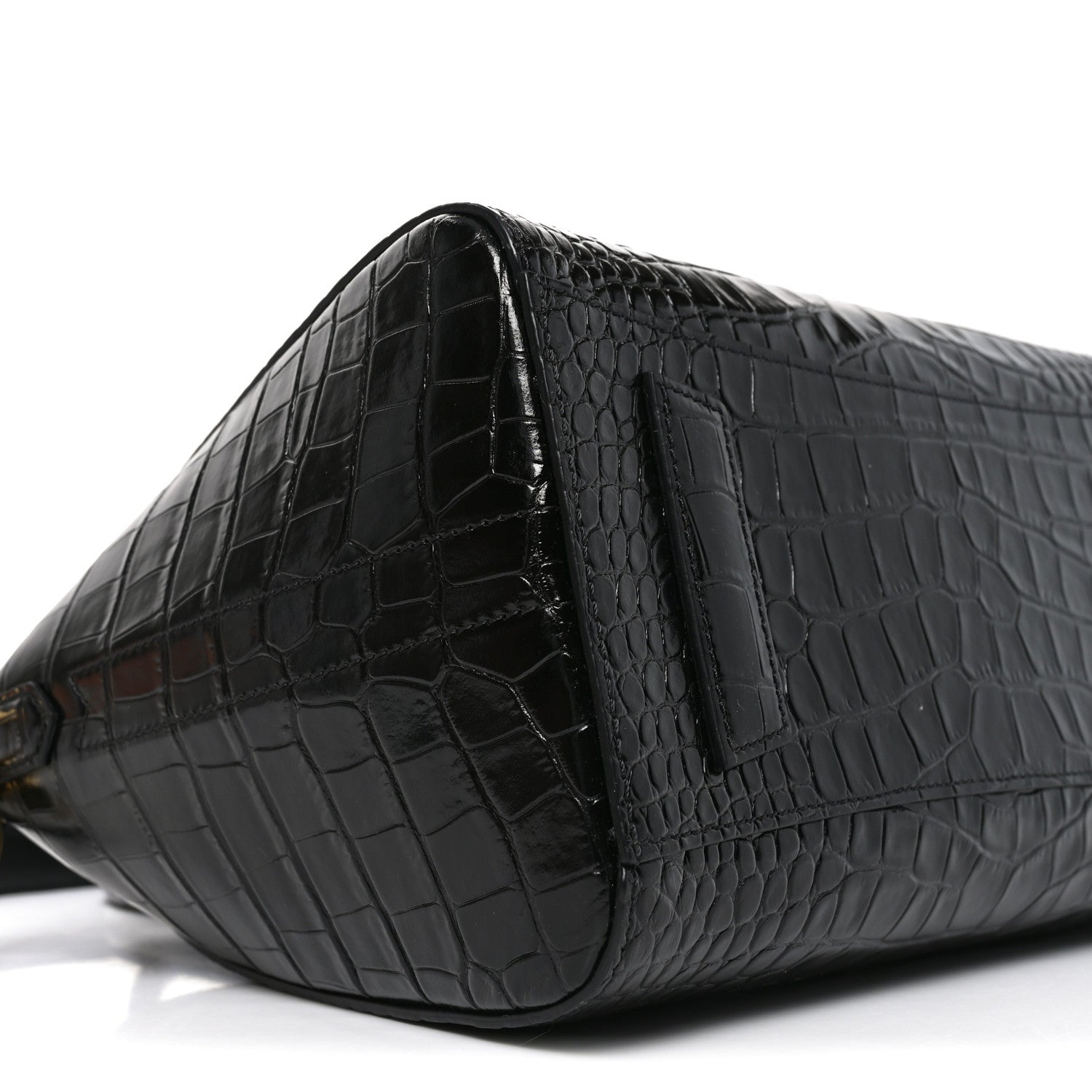 Givenchy Calfskin Crocodile Embossed Small Antigona Black 9 of 10