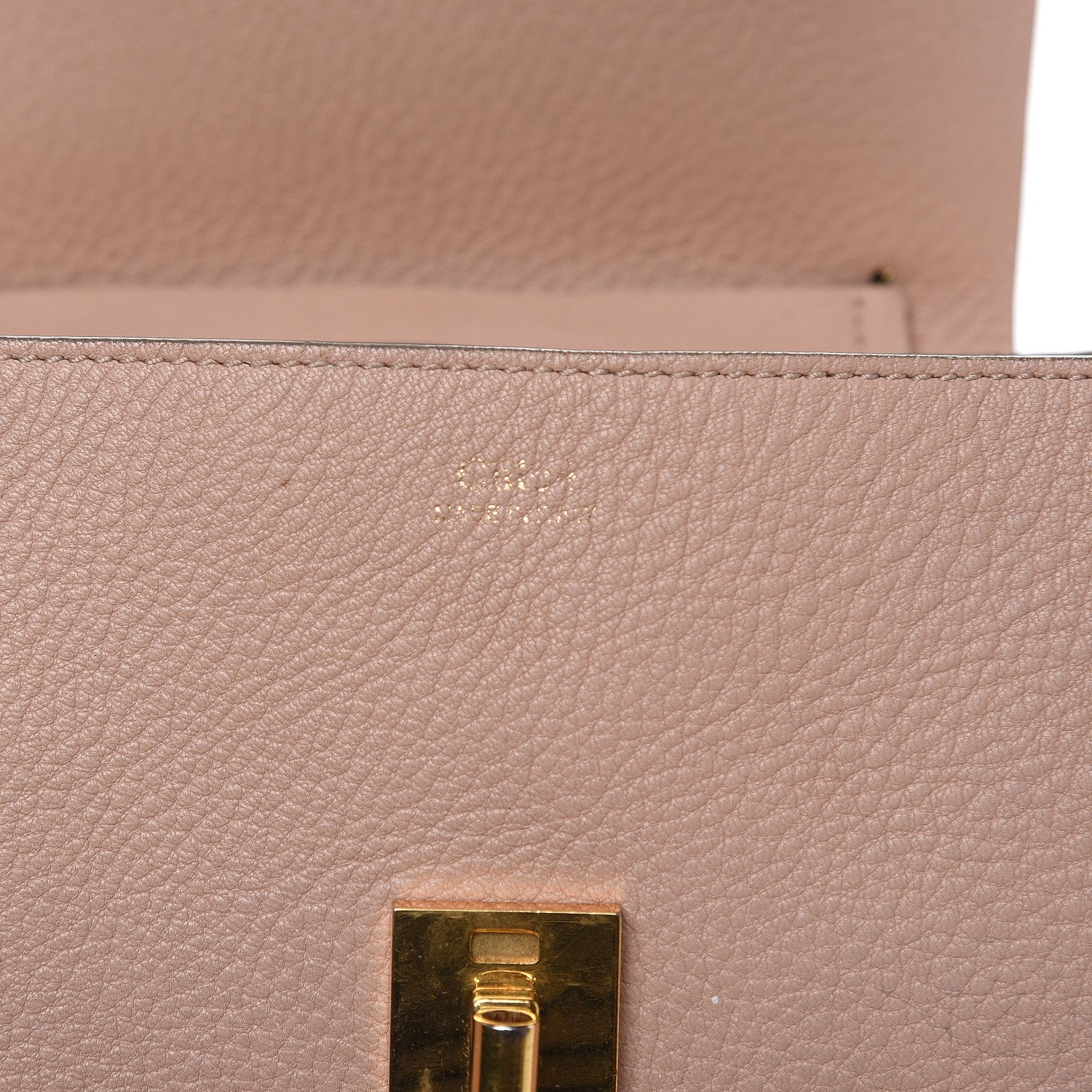 Chloe Grained Lambskin Drew Shoulder Bag Cement Pink 6 of 18