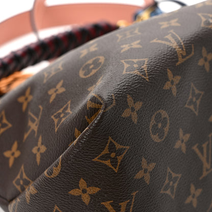 Louis Vuitton Monogram Beaubourg Hobo Mini Bordeaux Red Peach Safran Blue Jean Blue 11 of 15