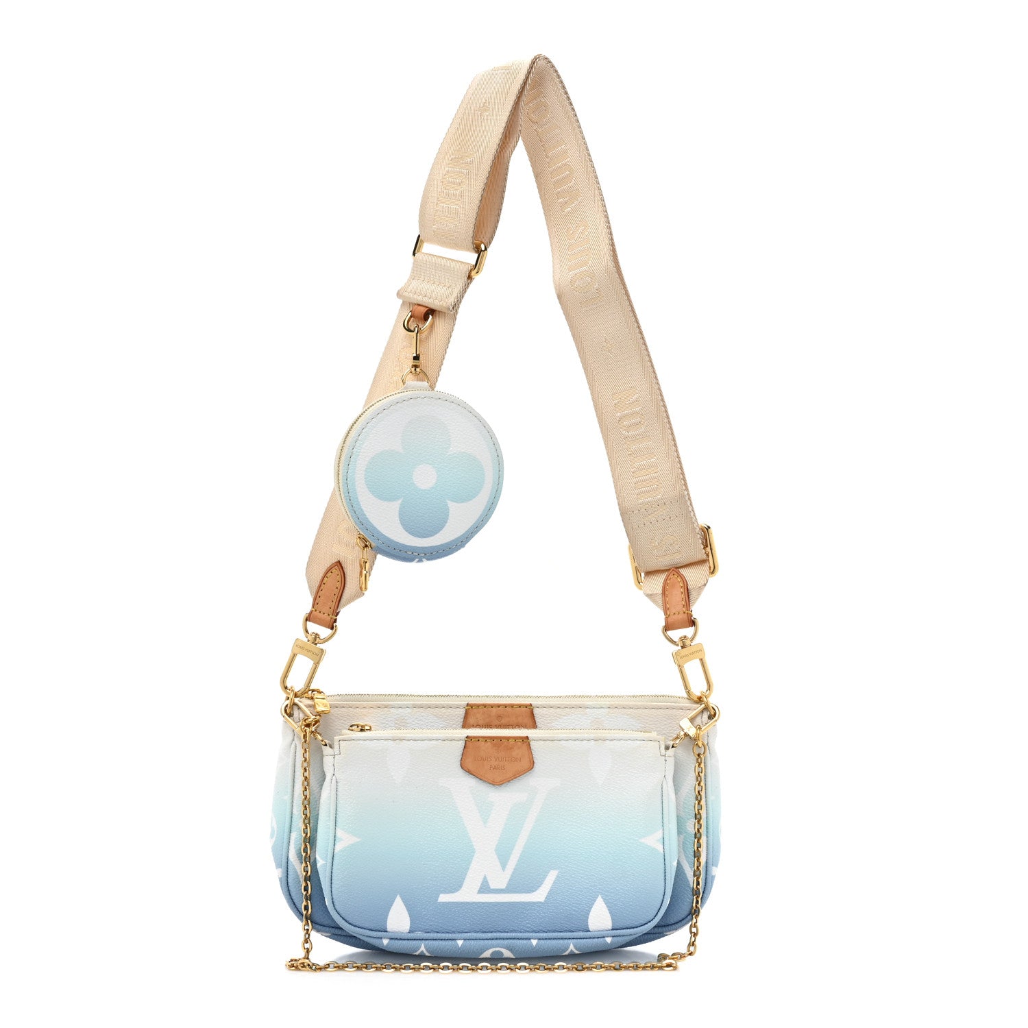 Louis Vuitton Monogram Giant By The Pool Multi Pochette Accessories Blue 1 of 17