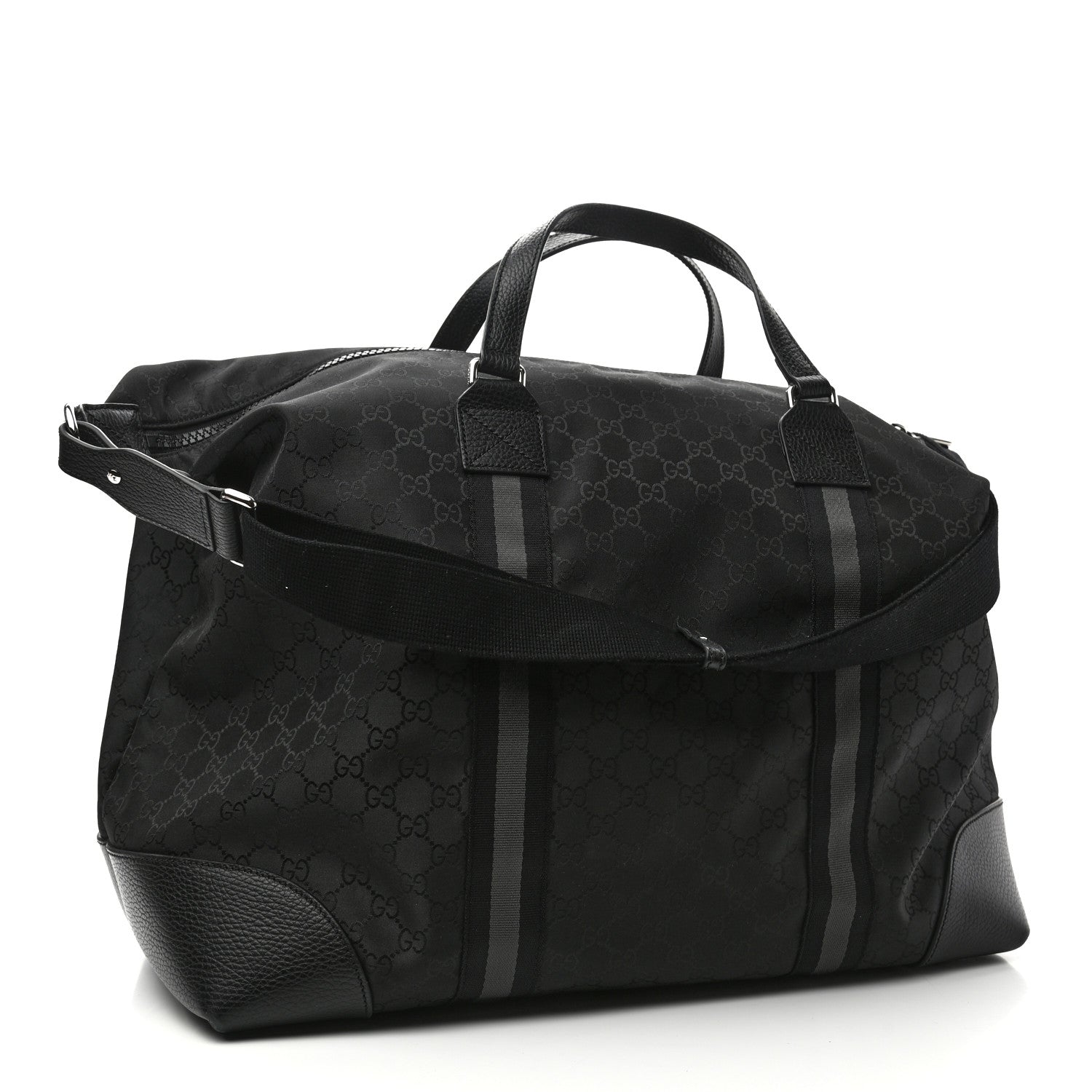 Gucci Nylon Monogram XL Duffle Bag Black 3 of 9