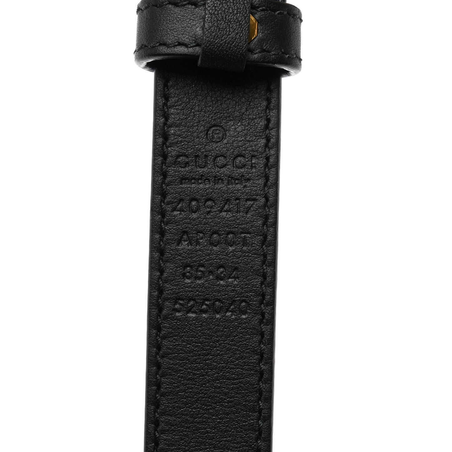 Calfskin Double G 20mm Belt 85 34 Black