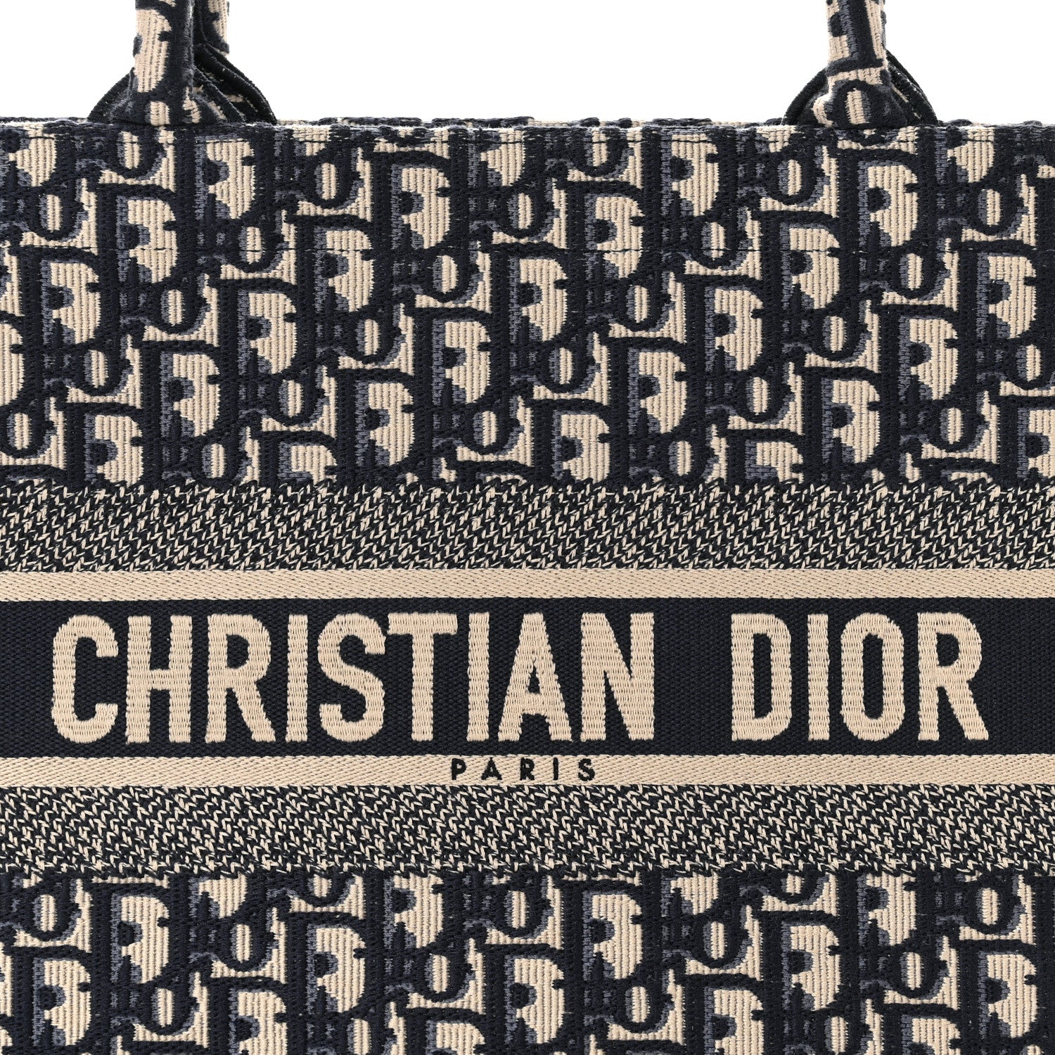 Christian Dior CHRISTIAN DIOR Oblique Medium Book Tote Blue Multicolor 5 of 9