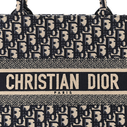Christian Dior CHRISTIAN DIOR Oblique Medium Book Tote Blue Multicolor 5 of 9