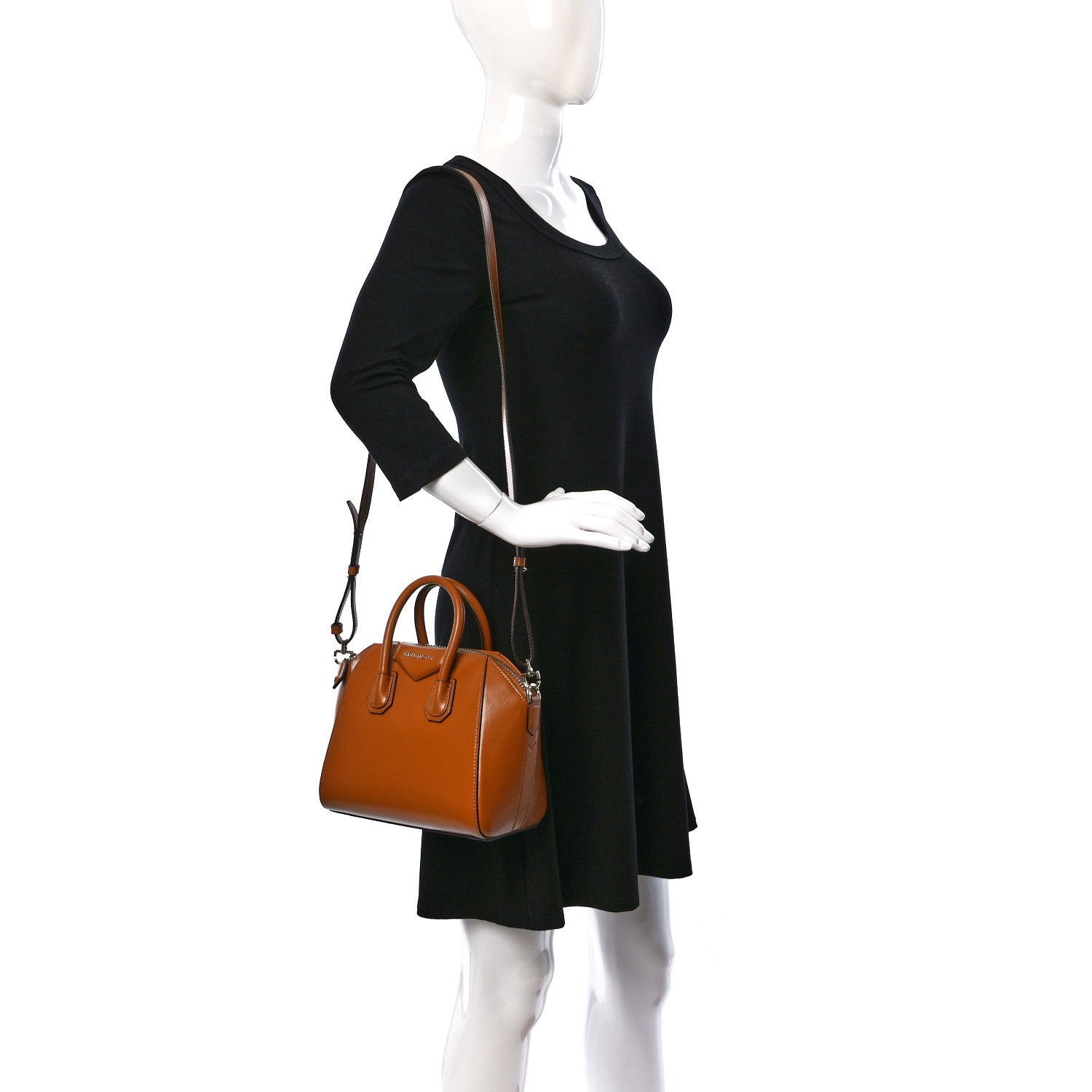 Givenchy Shiny Lord Calfskin Mini Antigona Camel 2 of 9