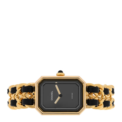 Chanel Stainless Steel Lambskin 20mm Chain Premiere Quartz Watch Gold 2 of 4