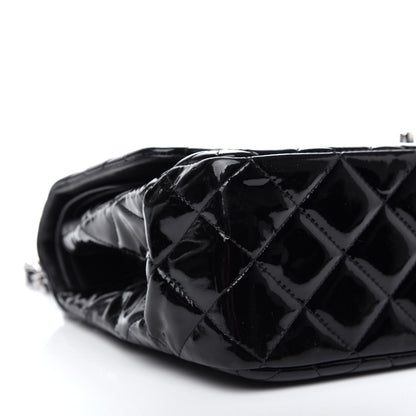 Chanel Patent Quilted Jumbo Double Flap Black 8 of 10