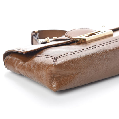 Fendi Vitello Acqua Maxi Baguette Bag Saddler 7 of 8