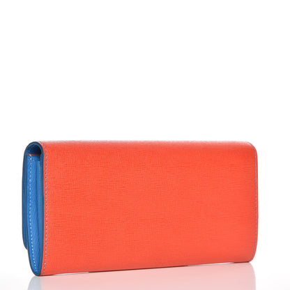 Fendi Vitello Elite Crystal Eye Monster Continental Wallet Royal Blue Papavero Multicolor 3 of 10