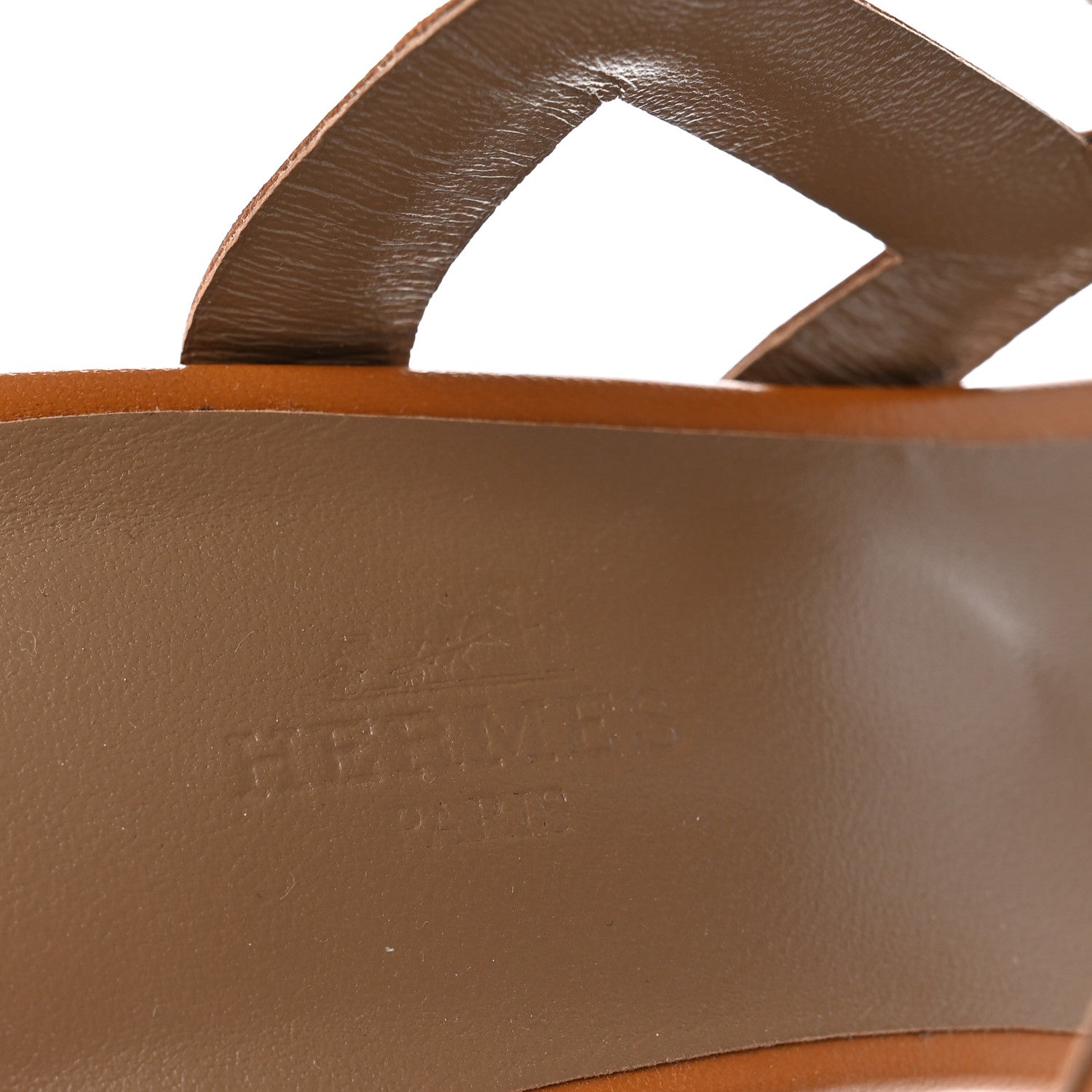 Hermes Nappa Bikini Sandals 38.5 Gold 7 of 7