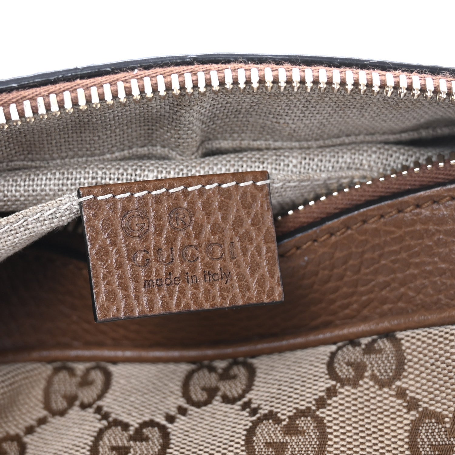 Gucci Monogram Mini Bree Messenger Bag Beige Tabacco 6 of 10