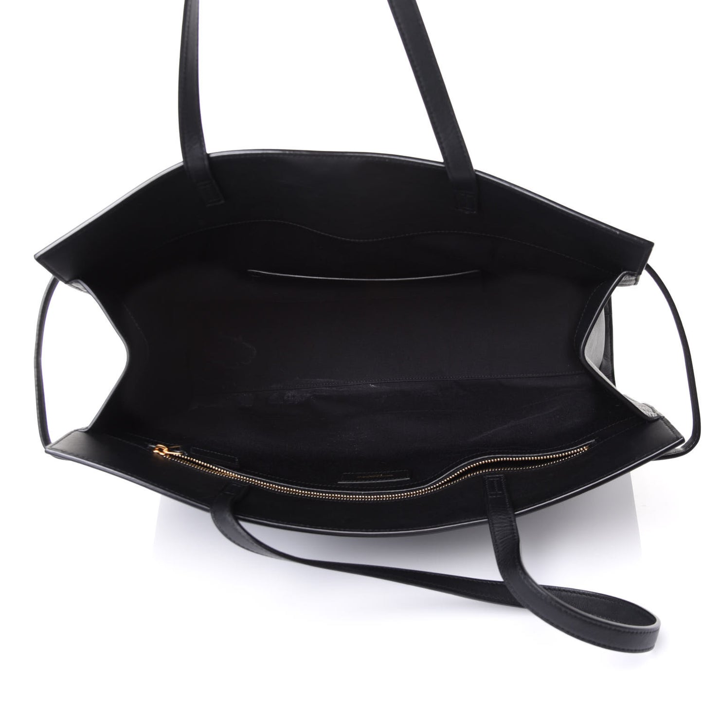Calfskin Medium Manhattan Shopper Tote Black