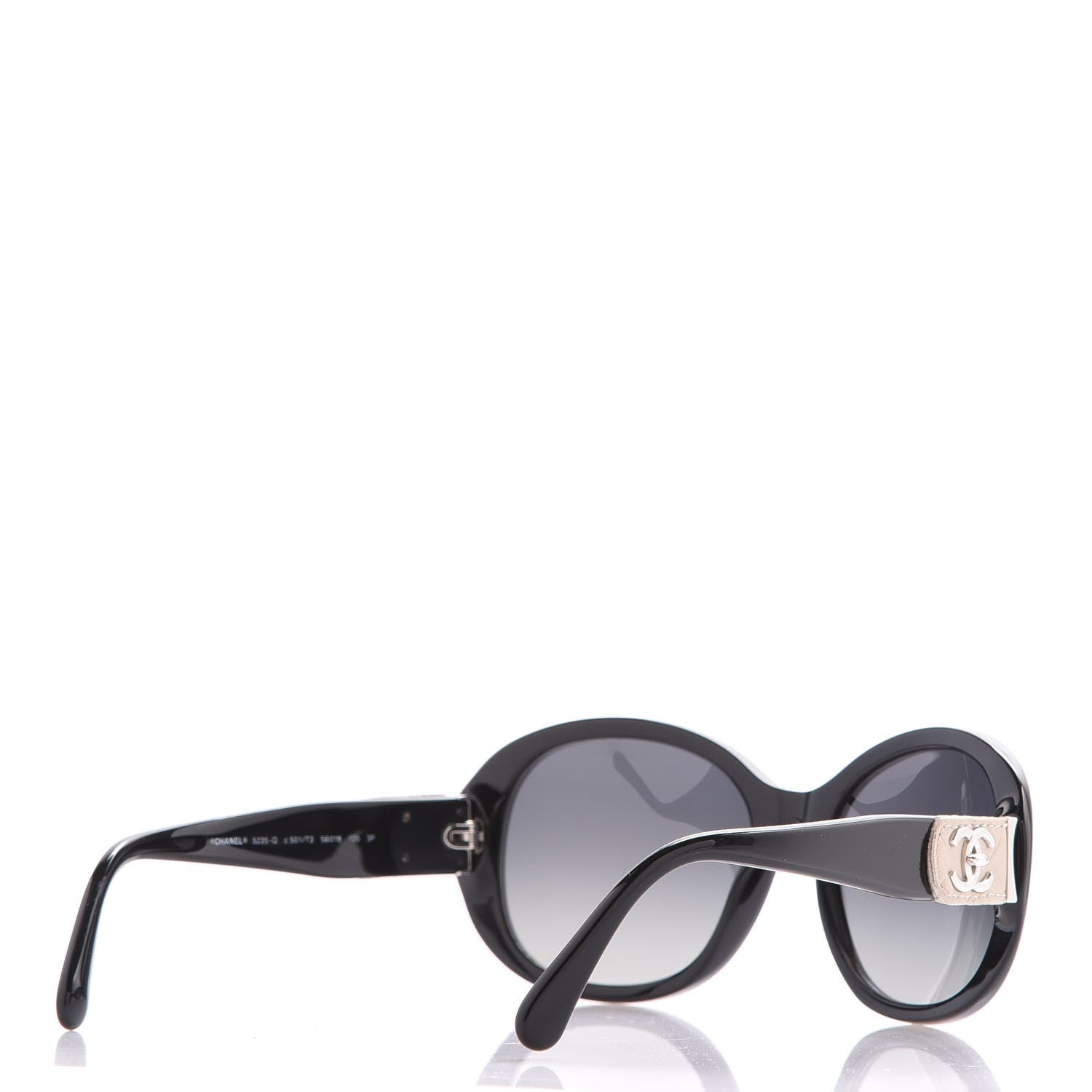 Chanel Acetate CC Turnlock Sunglasses 5235-Q Black Beige 4 of 7