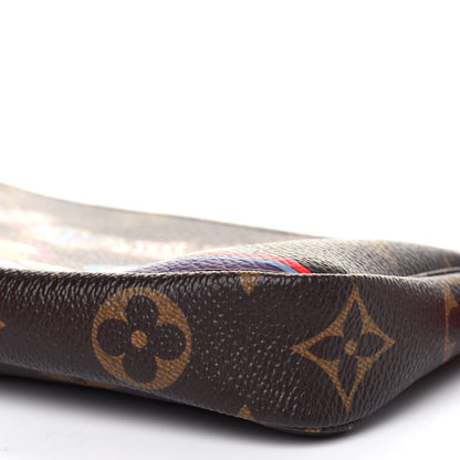 Louis Vuitton Monogram 2020 Christmas Animation Bumper Cars Mini Pochette Accessories Coquelicot 9 of 10