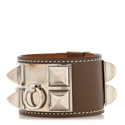 Hermes Box Collier de Chien CDC Bracelet L Etoupe 1 of 6