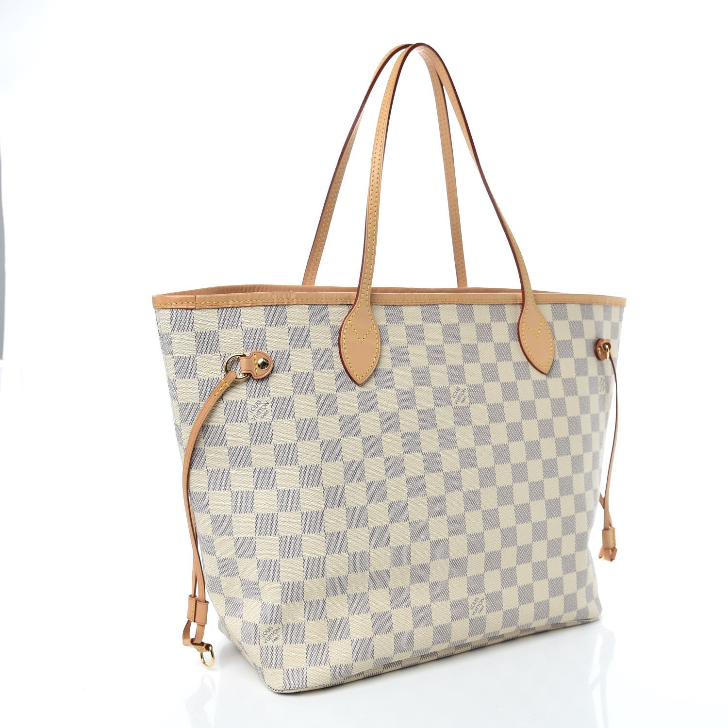 Louis Vuitton Damier Azur Neo Neverfull MM Rose Ballerine 3 of 10