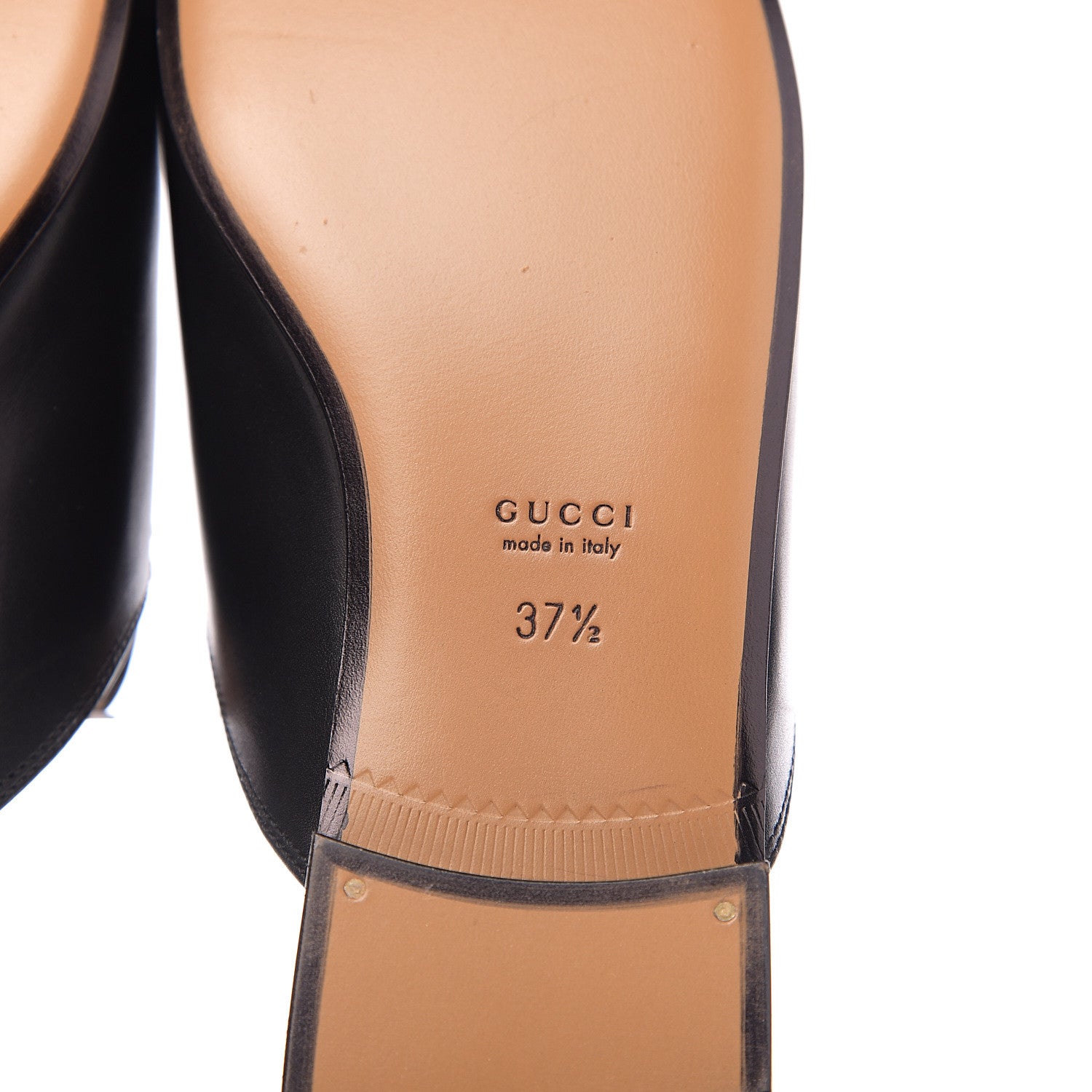 Gucci Calfskin Flower Embroidered Womens Princetown Slippers 37.5 Black 8 of 9