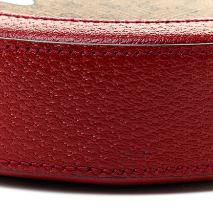 Gucci X DORAEMON Mini Vintage GG Supreme Monogram Mini Round Shoulder Bag Beige Cherry Red 11 of 12