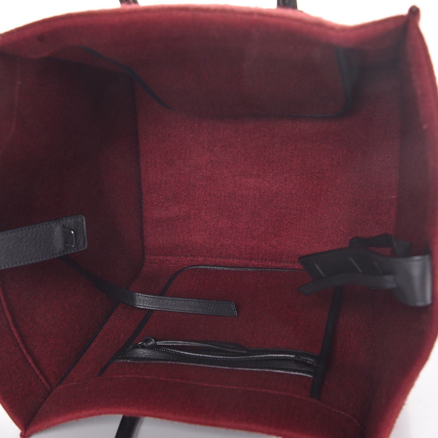 Celine Felt Medium Phantom Luggage Red 5 of 7